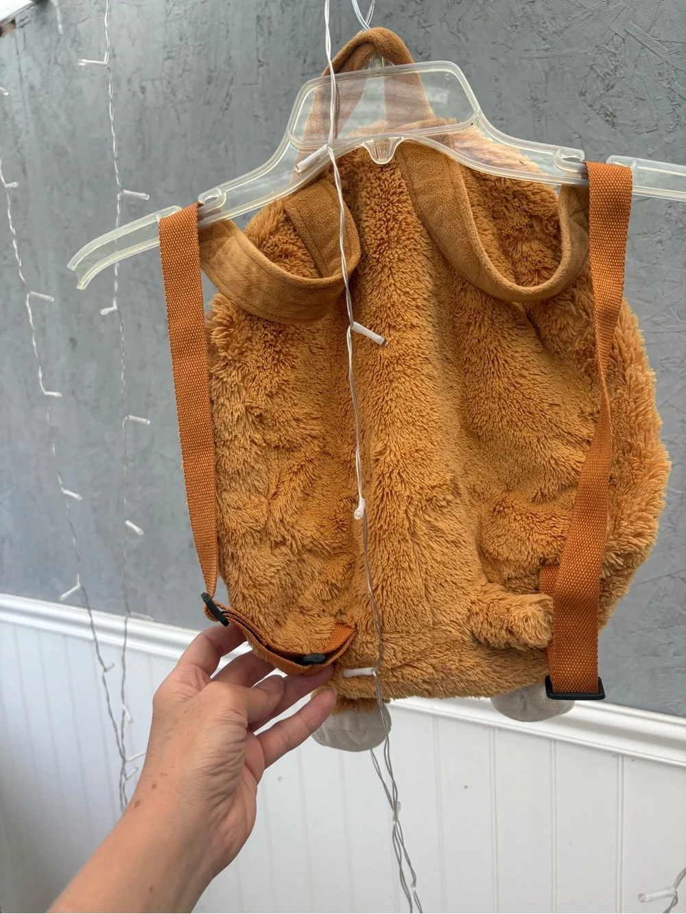 Plush Dog Backpack for Pets - Brown Cute Puppy Design